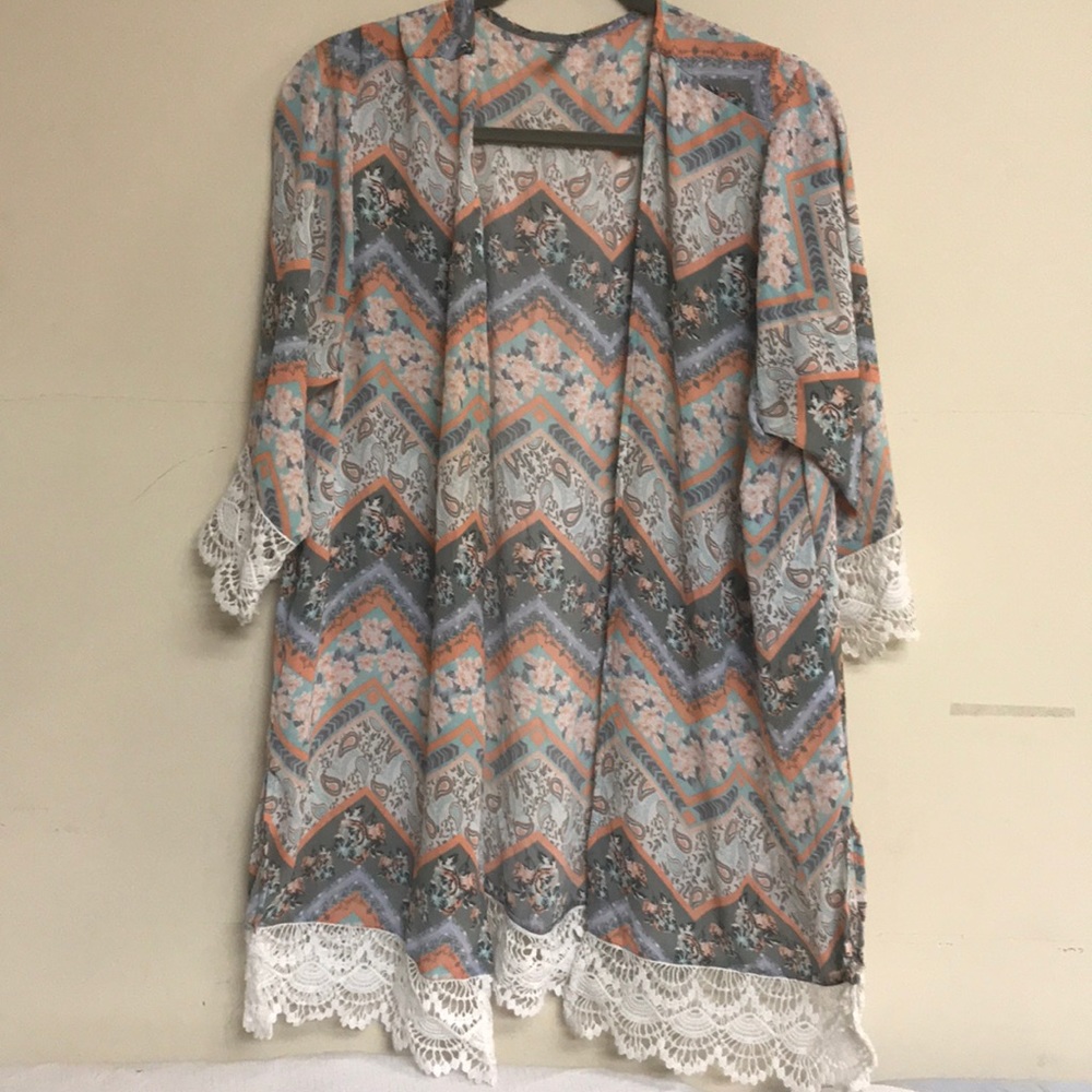 Loose 3/4 sleeve cardigan